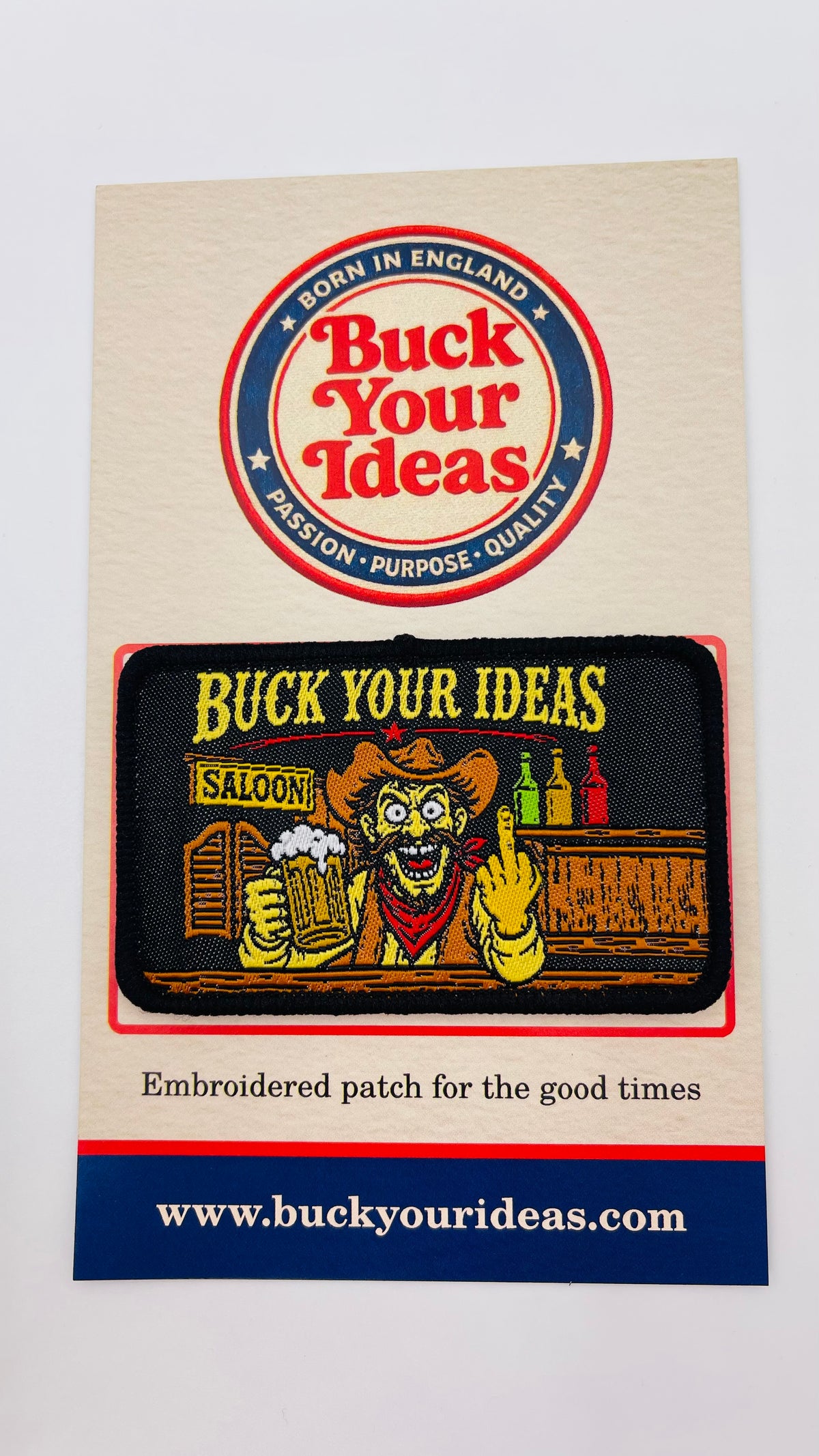 Buck Your Ideas Drunk Cowboy Velcro Patch