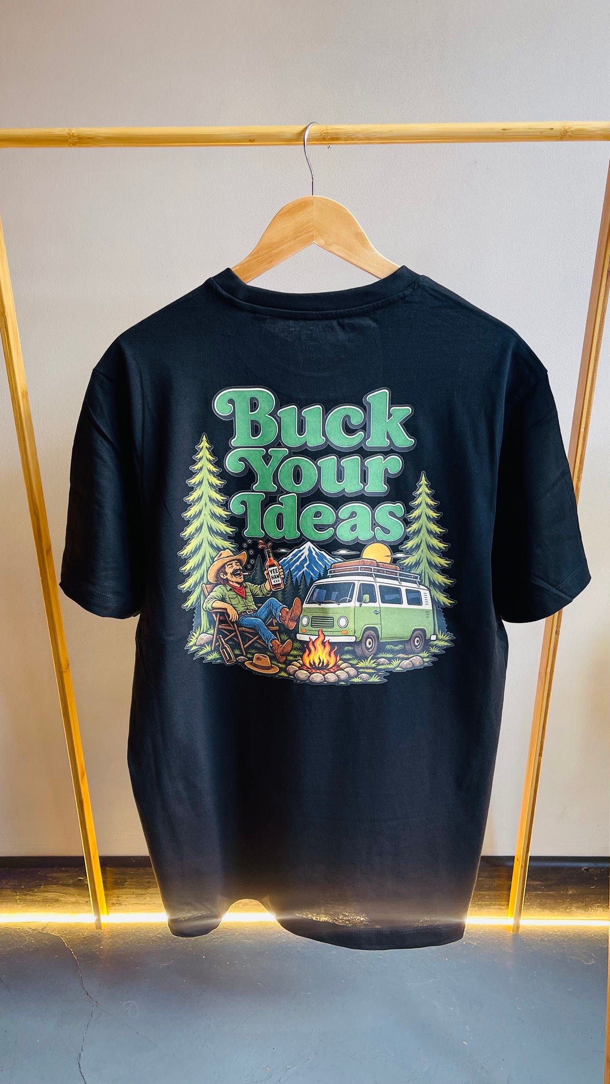 Buck Your Ideas ‘Camping Cowboy’ T-Shirt