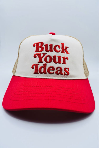 Buck your ideas Red / Cream Trucker Cap