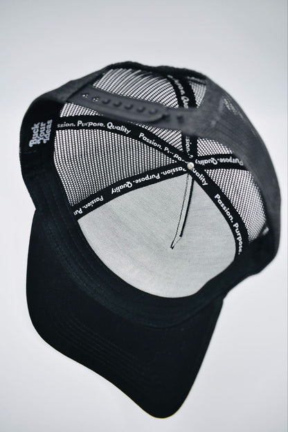 Buck Your Ideas Black / Tan Trucker Cap