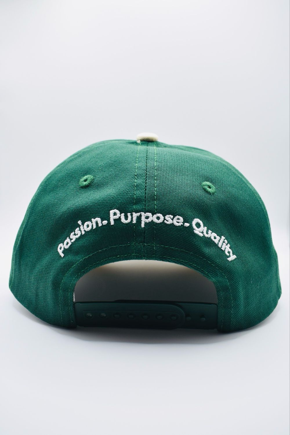 Buck Your Ideas Green / Cream Cotton Cap