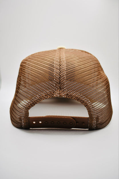 Buck Your Ideas Bucking Patch Brown / Cream Trucker Cap