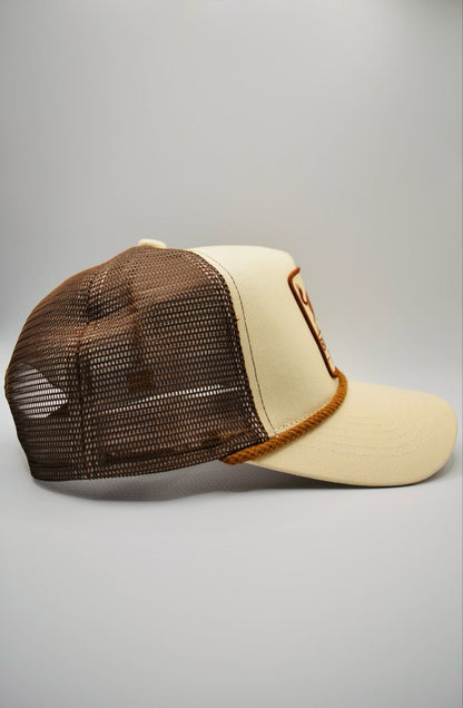 Buck Your Ideas Bucking Patch Brown / Cream Trucker Cap