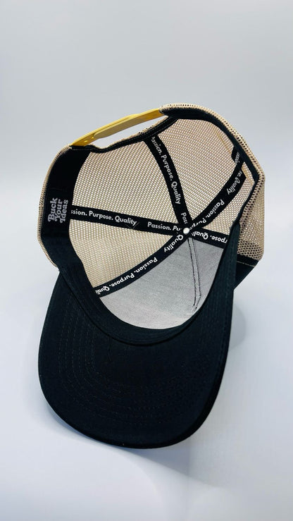 Buck Your Ideas Velcro Patch Black / Khaki Cap