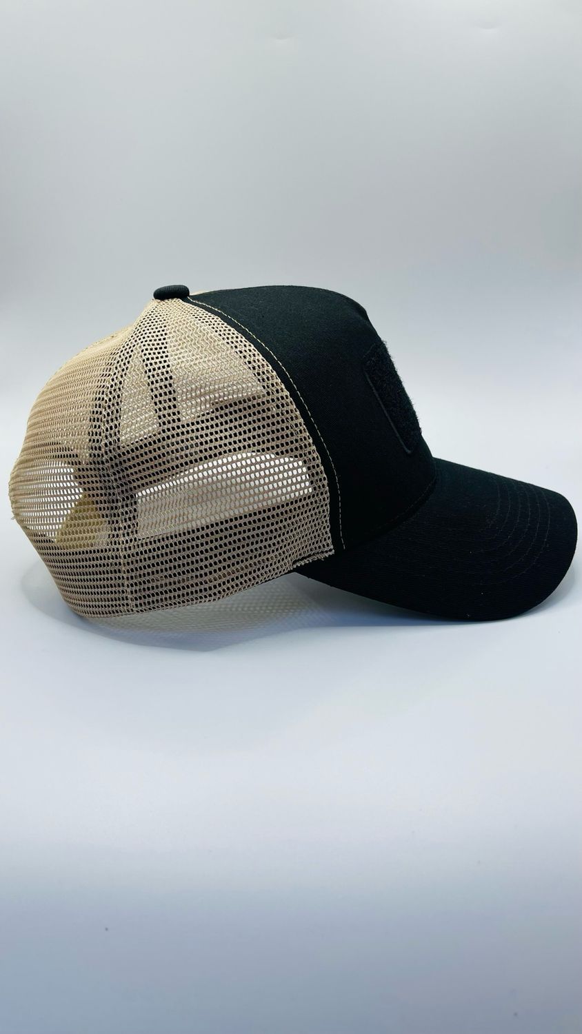Buck Your Ideas Velcro Patch Black / Khaki Cap