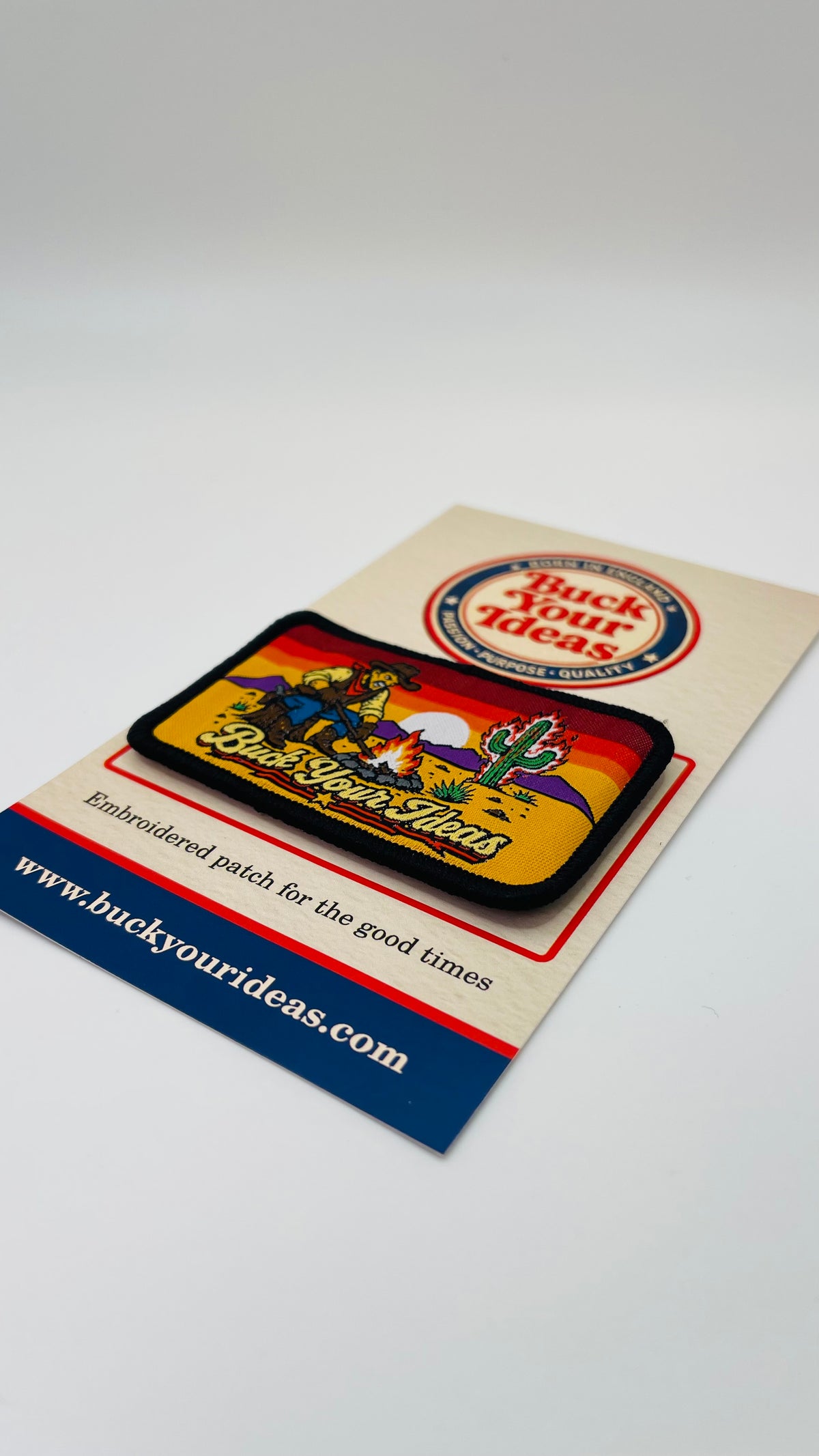 Buck Your Ideas Angry Cowboy Velcro Patch