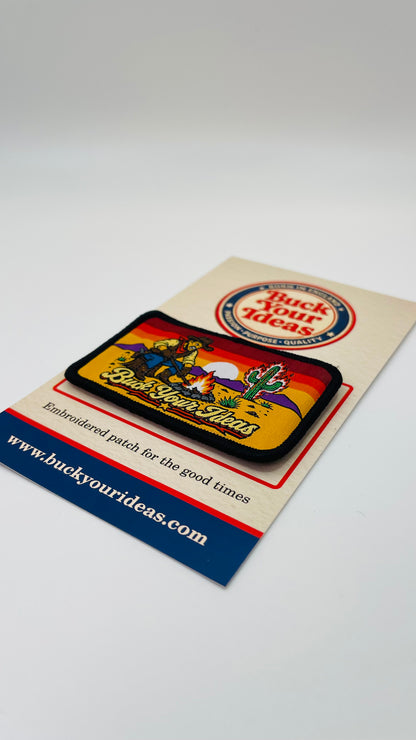 Buck Your Ideas Angry Cowboy Velcro Patch