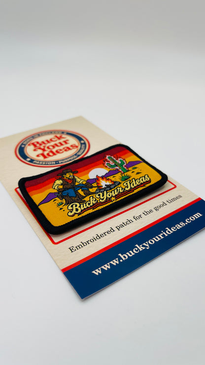 Buck Your Ideas Angry Cowboy Velcro Patch