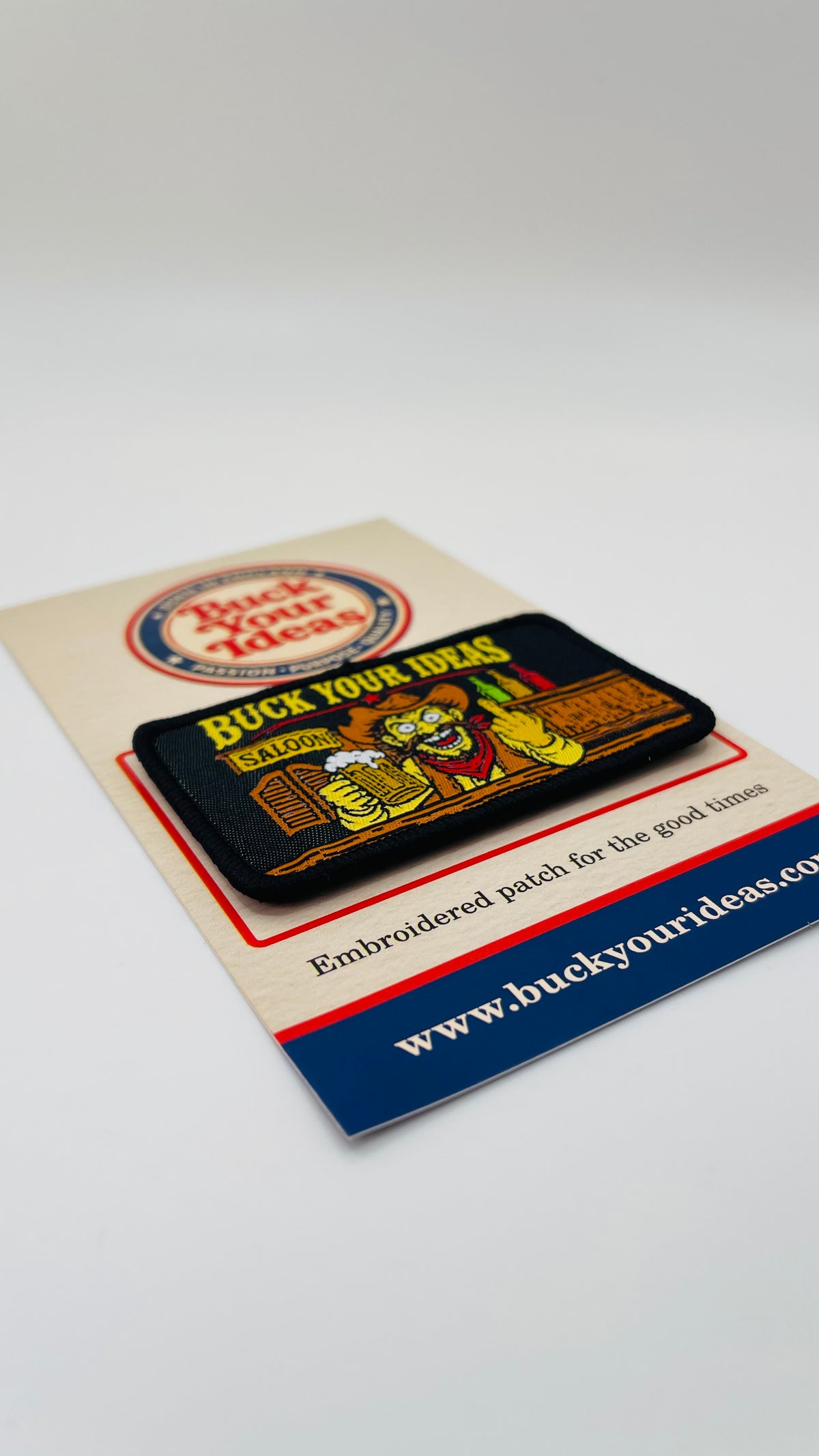 Buck Your Ideas Drunk Cowboy Velcro Patch