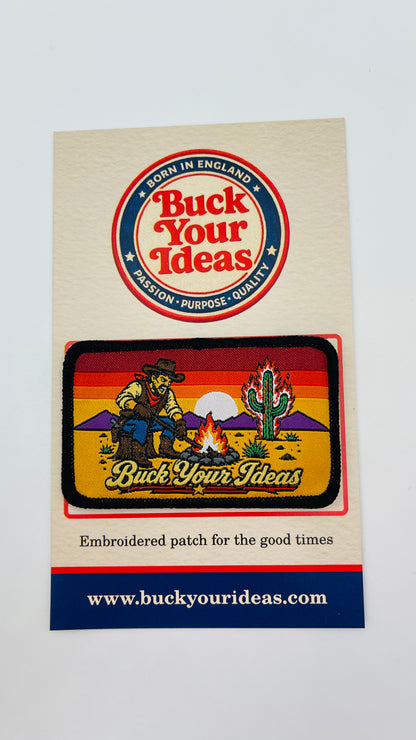 Buck Your Ideas Angry Cowboy Velcro Patch