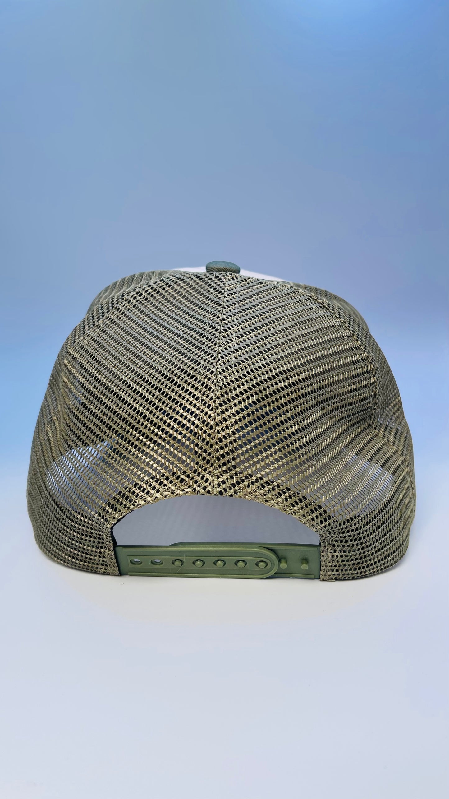 Buck Your Ideas Sage / Cream Bucking Patch Trucker Cap
