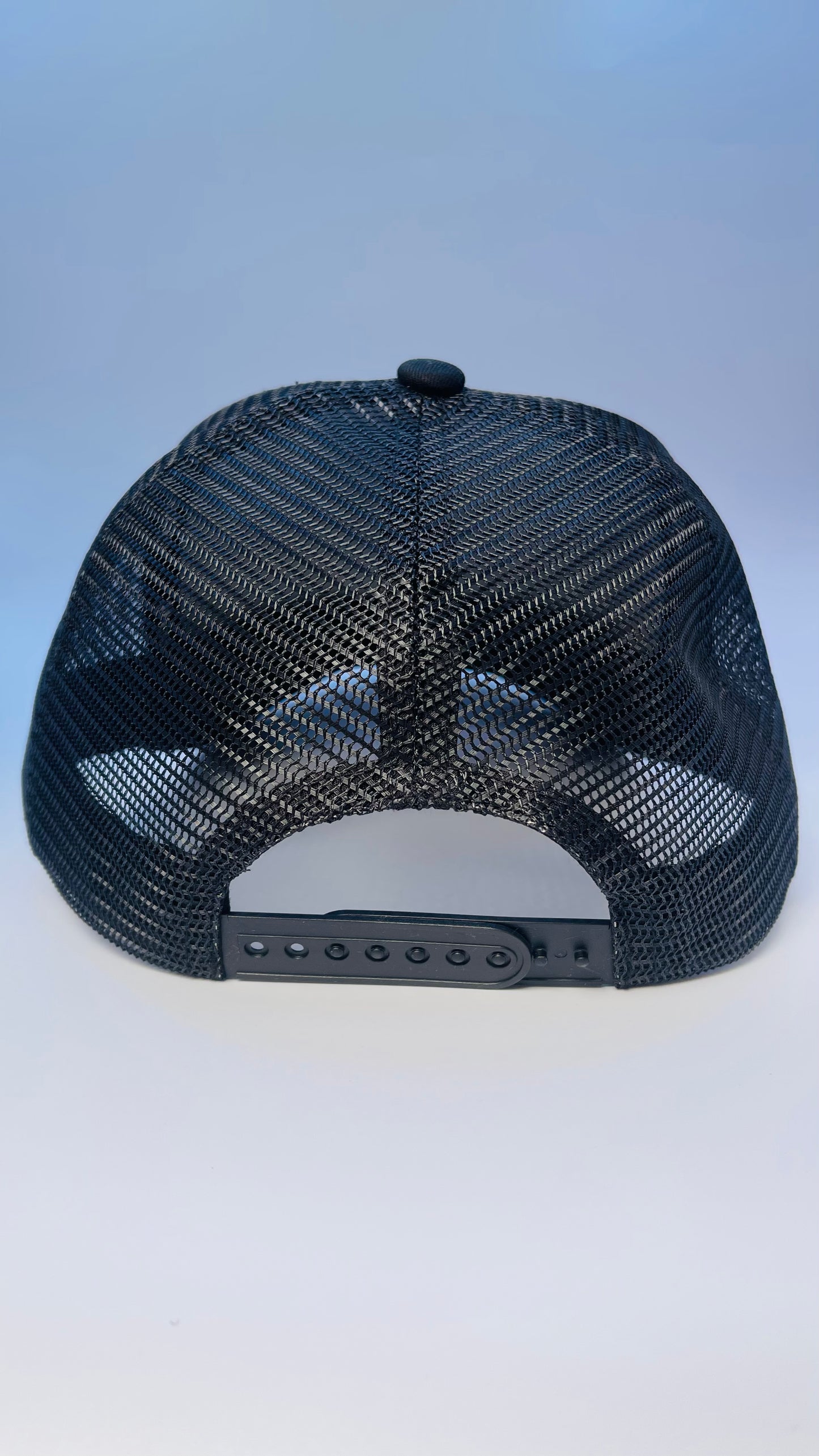 Buck Your Ideas Black / Green Campfire Patch Trucker Cap